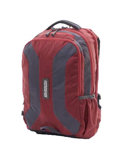 Buy AMERICAN TOURISTER Red Unisex 4 Compartment Zipper Closure Backpack