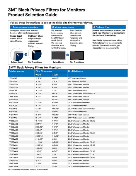 3M - PF21.3  Desktop Privacy Filter (21.3 Inches)