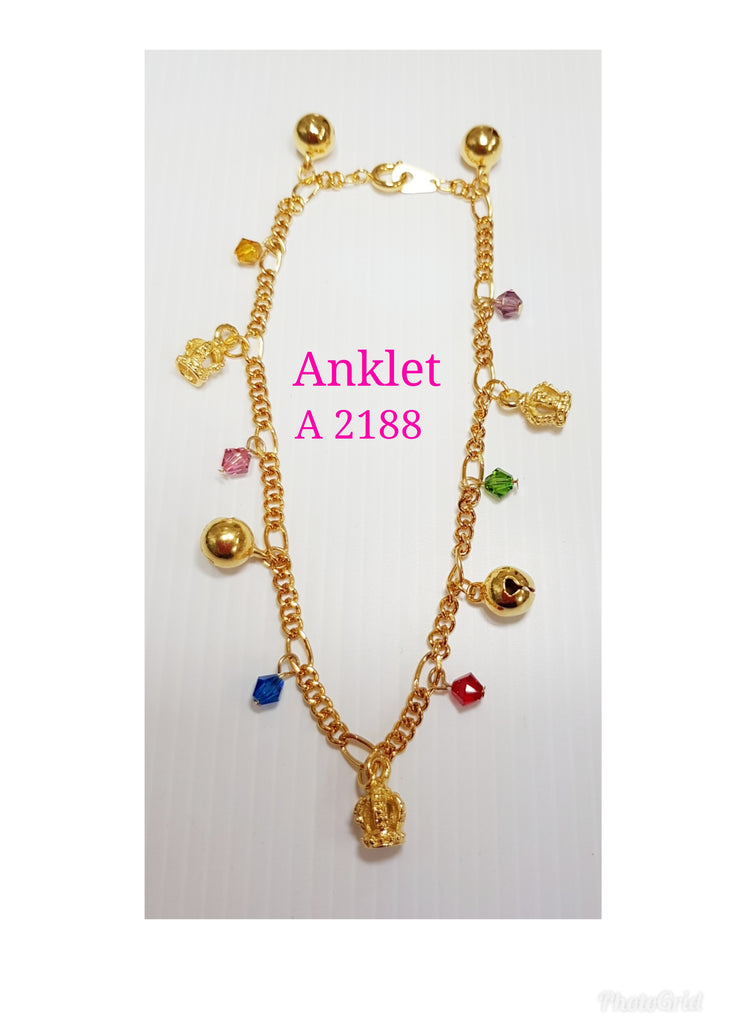 Gold plating anklet - A 2188