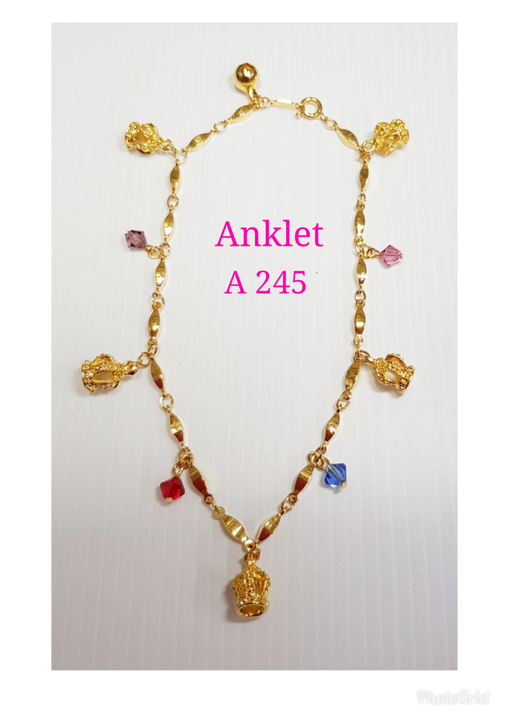 Gold plating anklet -  A 245