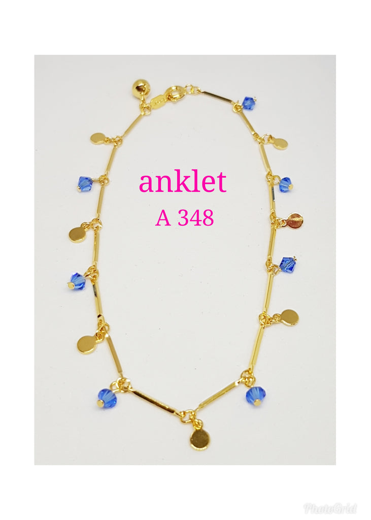 Gold plating anklet - A 348