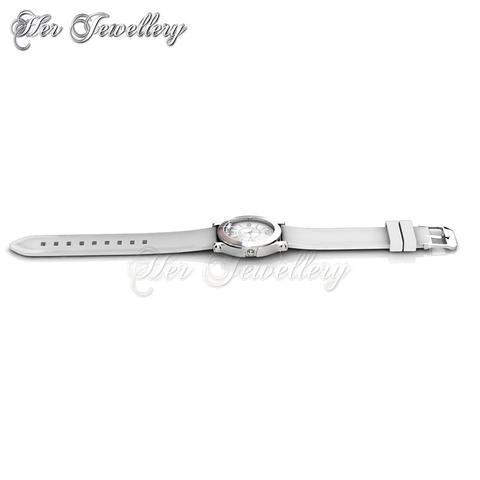 Happy Watch (White) - Crystals from Swarovski®