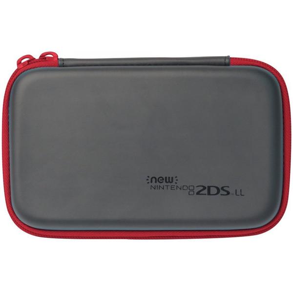 N-2DSLL NEW HORI SLIM HARD POUCH - BLACK RED